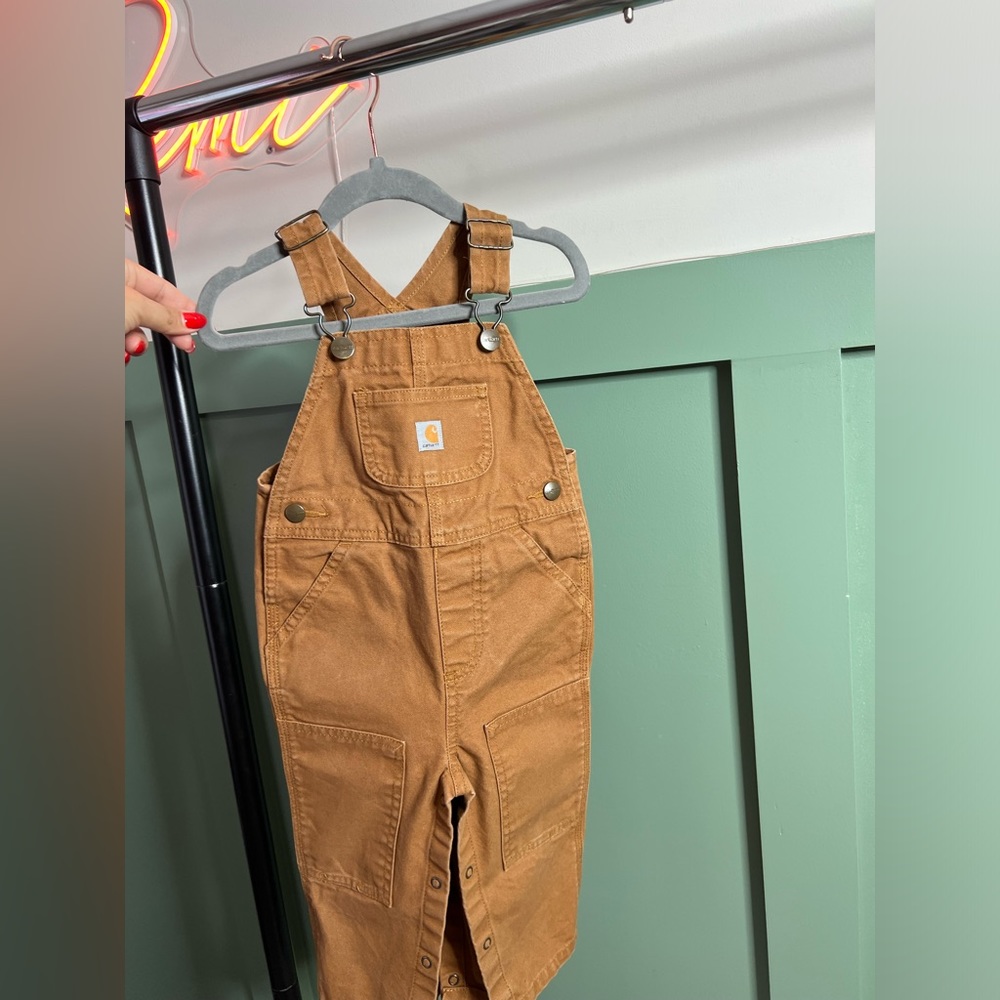 Carhartt tan pant overalls